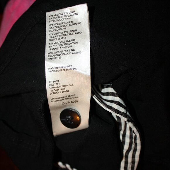 Maeve by Anthropologie Naomi classic wide leg flare black woman's pants size 8 - Picture 8 of 9